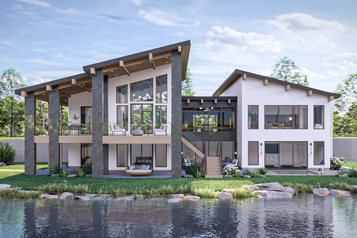 Plan 623351DJ: Expanded Modern Mountain Style House Plan with 2 Beds - 2872 Sq Ft - Image #16 - Mid Century Modern, Modern, Mountain