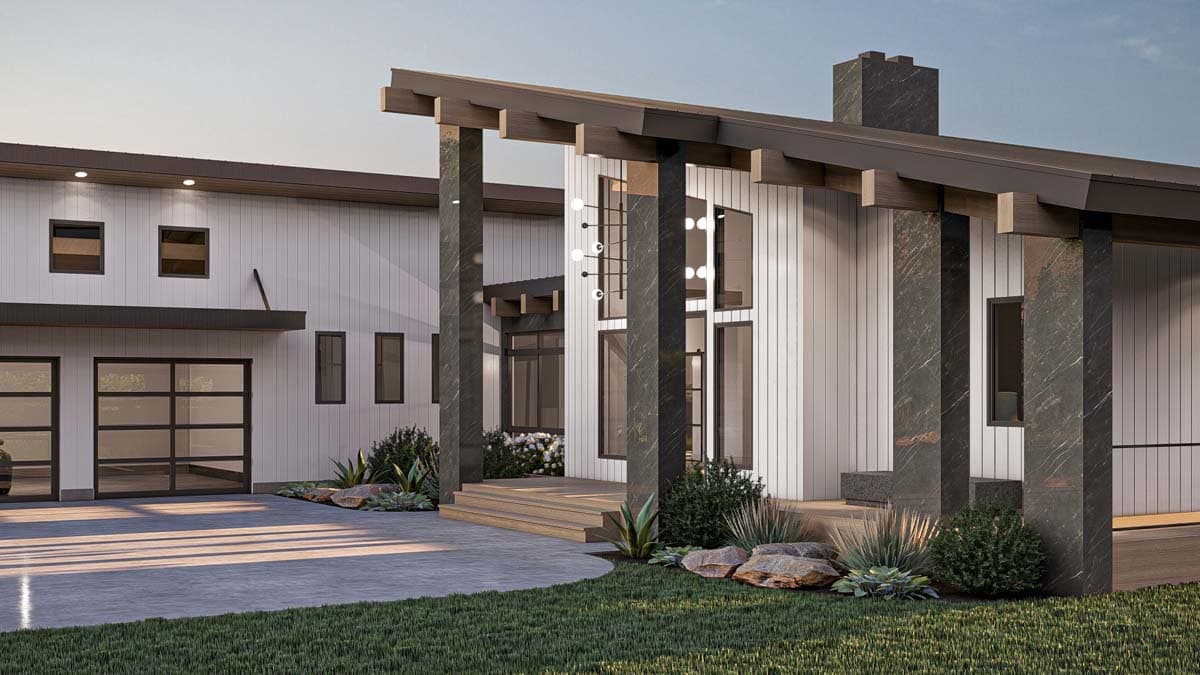 Plan 623351DJ: Expanded Modern Mountain Style House Plan with 2 Beds - 2872 Sq Ft - Image #20 - Mid Century Modern, Modern, Mountain