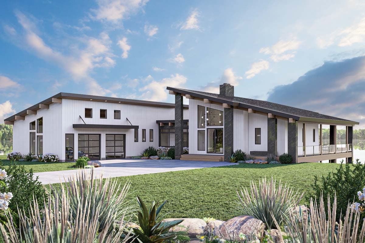 Plan 623351DJ: Expanded Modern Mountain Style House Plan with 2 Beds - 2872 Sq Ft - Image #21 - Mid Century Modern, Modern, Mountain