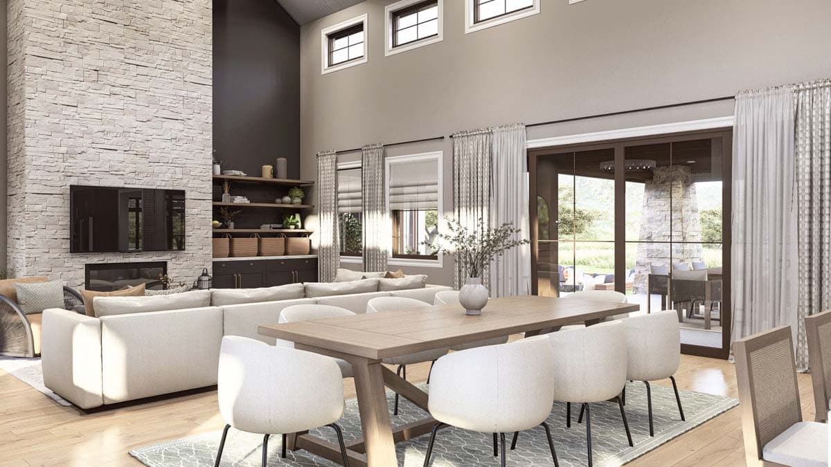 Plan 623353DJ: Texas Hill Country Syle House Plan with 3-Car Garage - 2744 Sq Ft - Image #5 - Country, Hill Country, Transitional