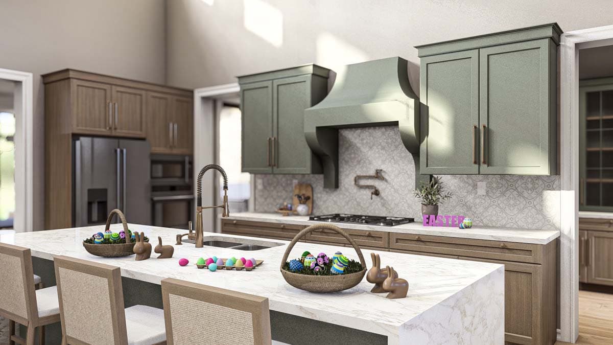 Plan 623353DJ: Texas Hill Country Syle House Plan with 3-Car Garage - 2744 Sq Ft - Image #6 - Country, Hill Country, Transitional