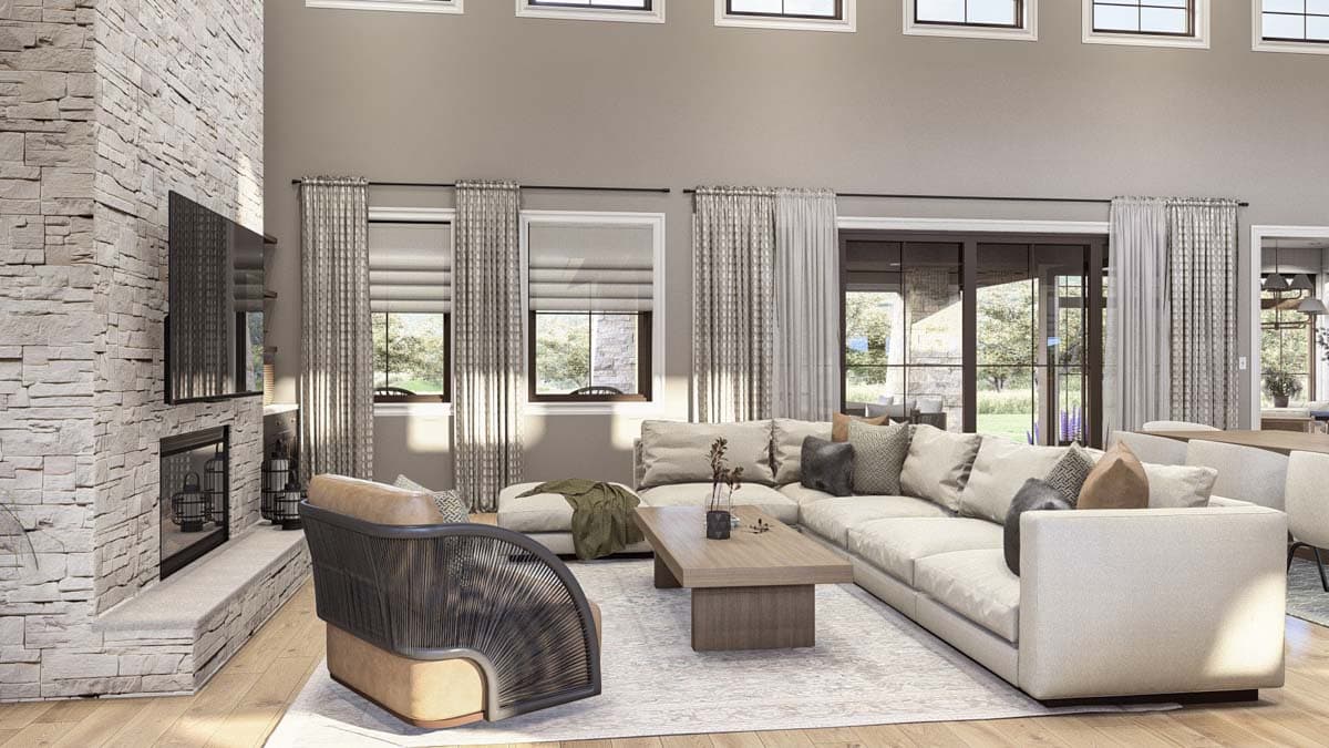 Plan 623353DJ: Texas Hill Country Syle House Plan with 3-Car Garage - 2744 Sq Ft - Image #7 - Country, Hill Country, Transitional