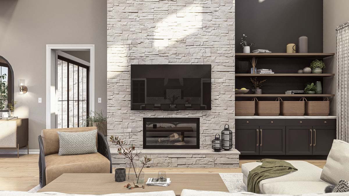 Plan 623353DJ: Texas Hill Country Syle House Plan with 3-Car Garage - 2744 Sq Ft - Image #8 - Country, Hill Country, Transitional