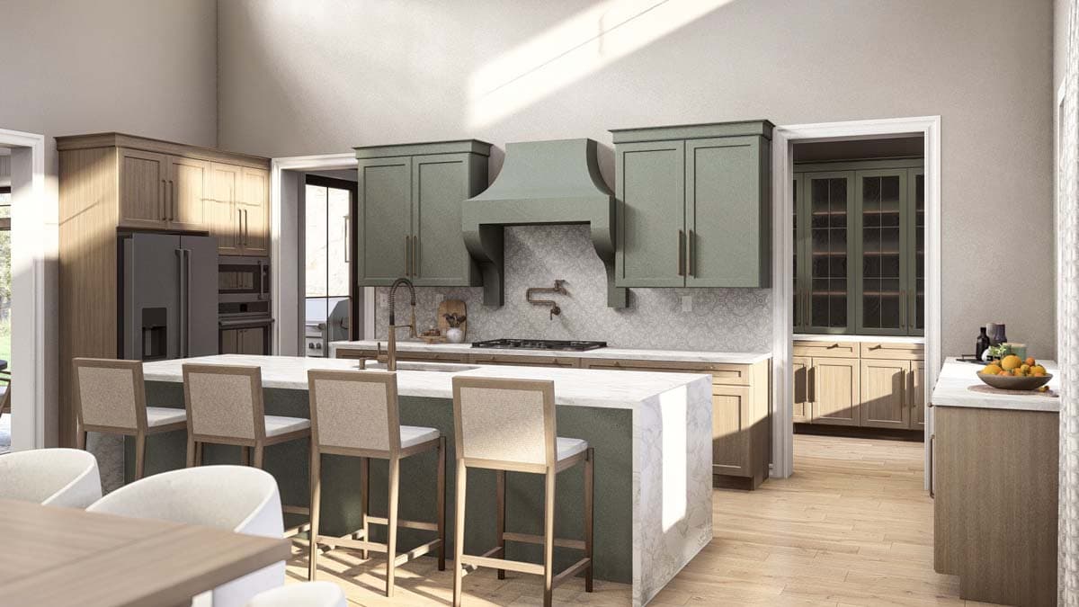 Plan 623353DJ: Texas Hill Country Syle House Plan with 3-Car Garage - 2744 Sq Ft - Image #9 - Country, Hill Country, Transitional