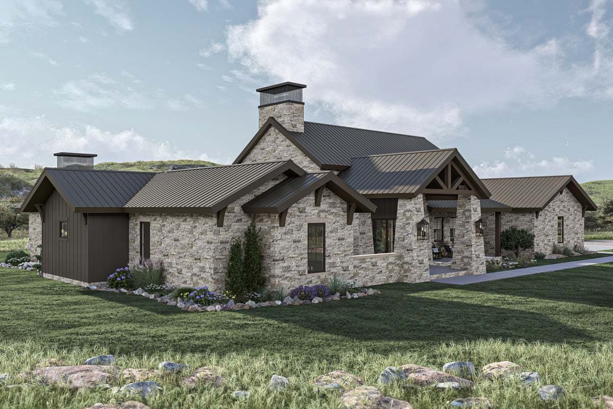 Plan 623353DJ: Texas Hill Country Syle House Plan with 3-Car Garage - 2744 Sq Ft - Image #19 - Country, Hill Country, Transitional