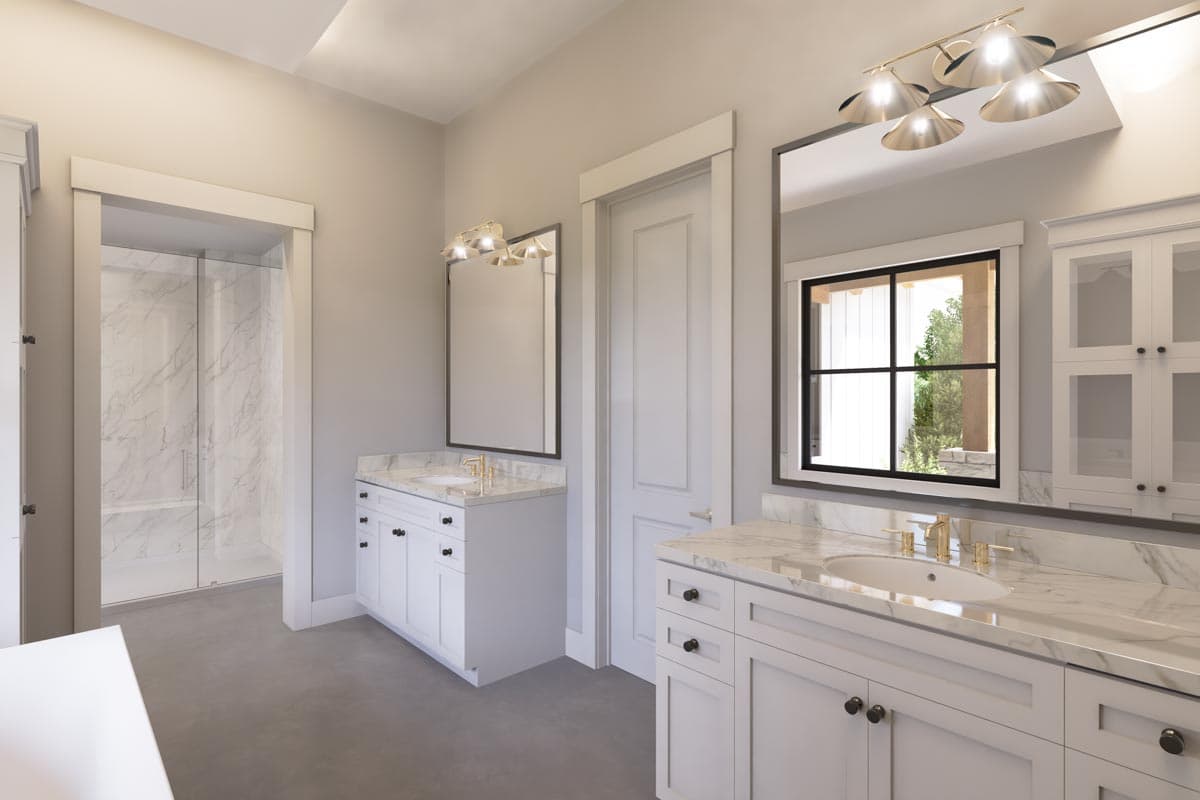 Plan 915060CHP: Modern Farmhouse House Plan for a Very Wide Lot - 3365 Sq Ft - Image #9 - Hill Country, Modern Farmhouse, New American, Ranch