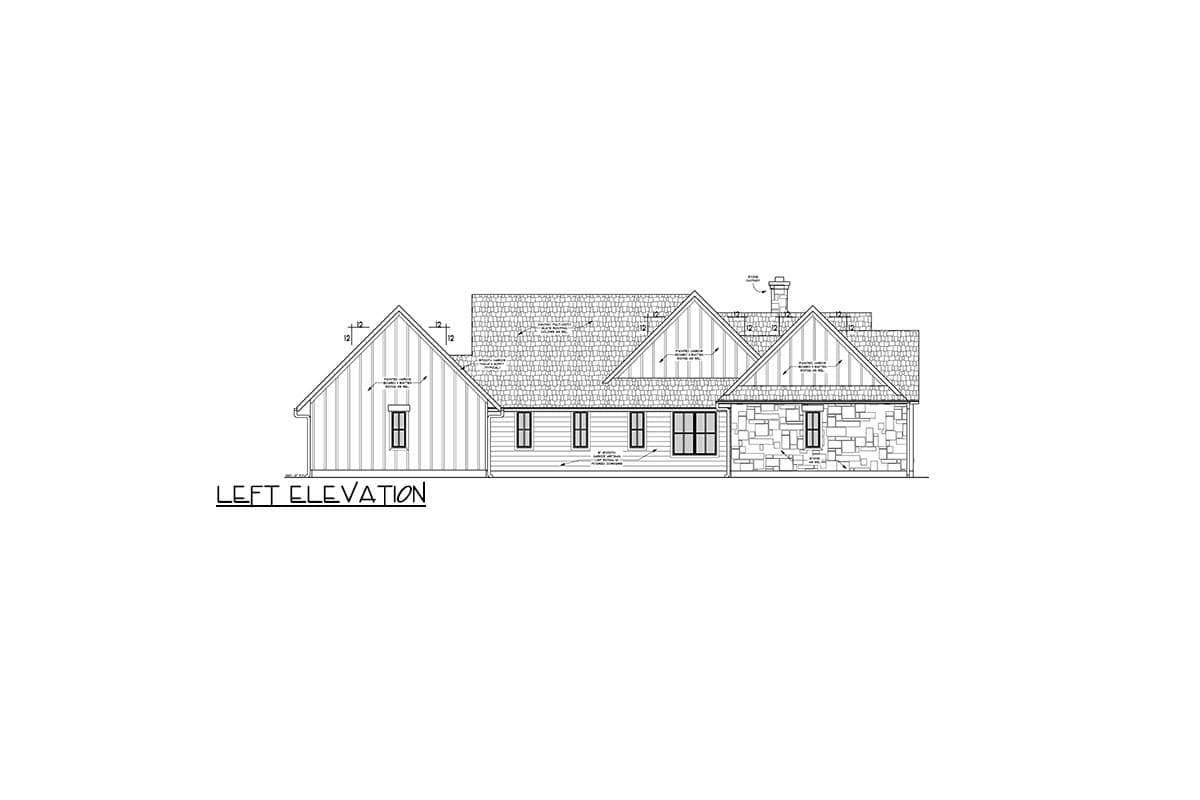 Plan 915060CHP: Modern Farmhouse House Plan for a Very Wide Lot - 3365 Sq Ft - Image #11 - Hill Country, Modern Farmhouse, New American, Ranch