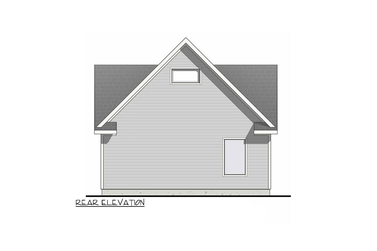 Plan 100325GHR: ADU with Upstairs Vaulted Sleeping Loft - 627 Sq Ft - Image #10 - Cabin, Cottage, New American