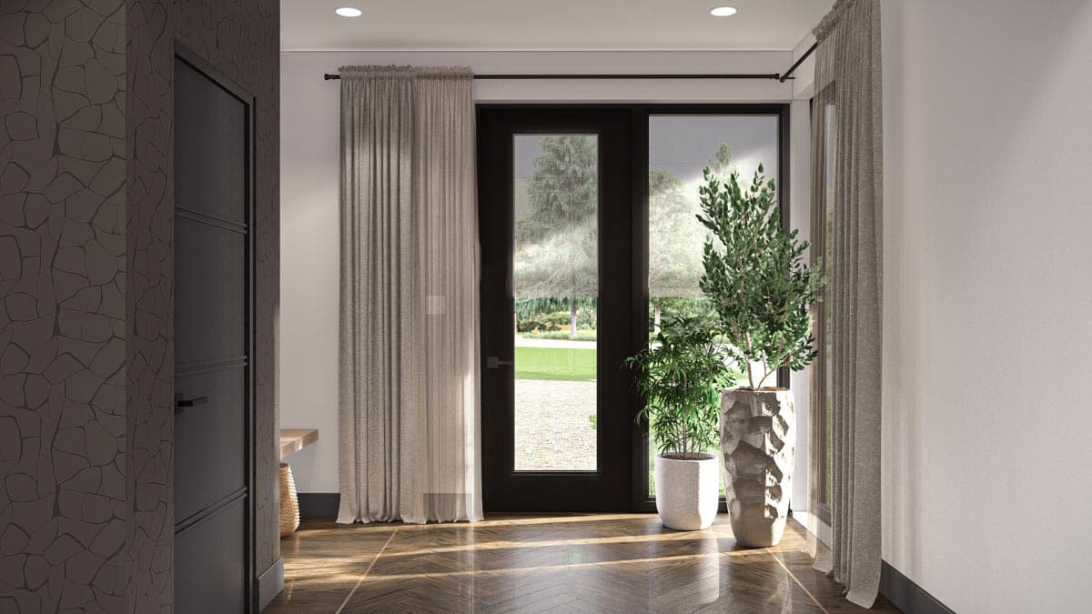 Plan 623354DJ: 3-Bedroom Modern A-Frame House Plan with Master Bedroom Upstairs - 2073 Sq Ft - Image #9 - A-Frame, Mid Century Modern, Mountain