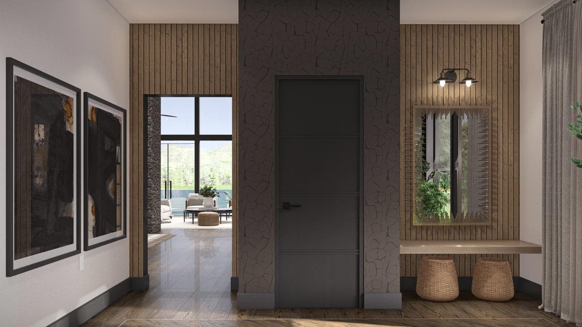 Plan 623354DJ: 3-Bedroom Modern A-Frame House Plan with Master Bedroom Upstairs - 2073 Sq Ft - Image #10 - A-Frame, Mid Century Modern, Mountain