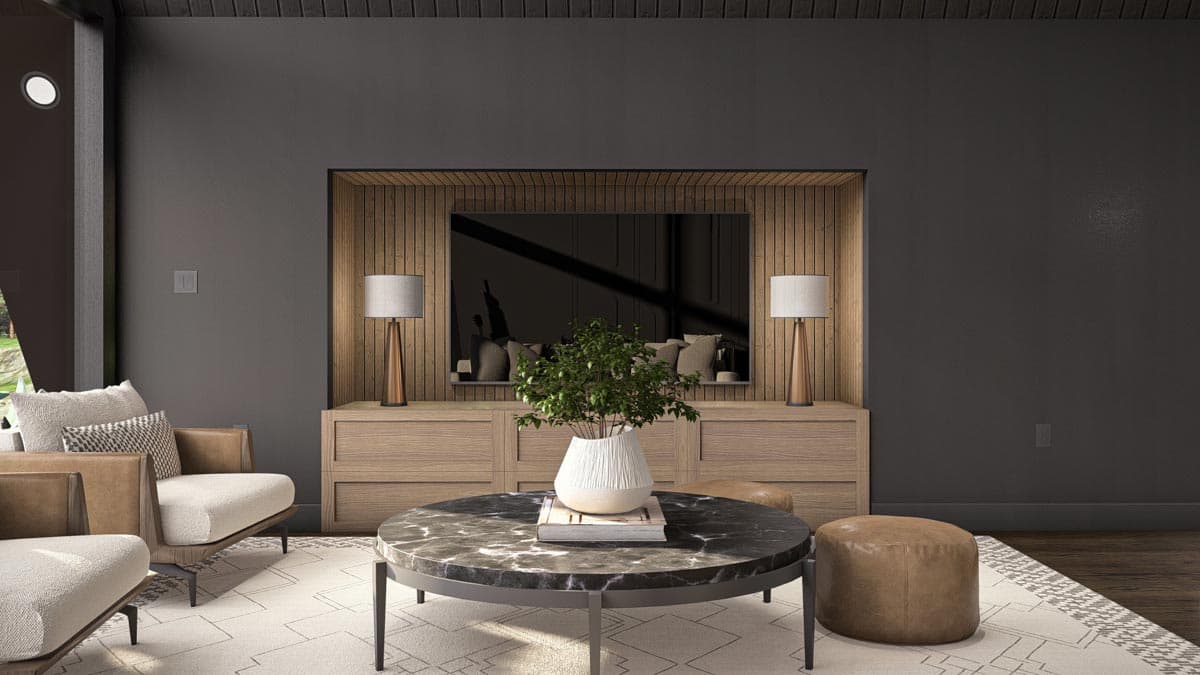 Plan 623354DJ: 3-Bedroom Modern A-Frame House Plan with Master Bedroom Upstairs - 2073 Sq Ft - Image #18 - A-Frame, Mid Century Modern, Mountain