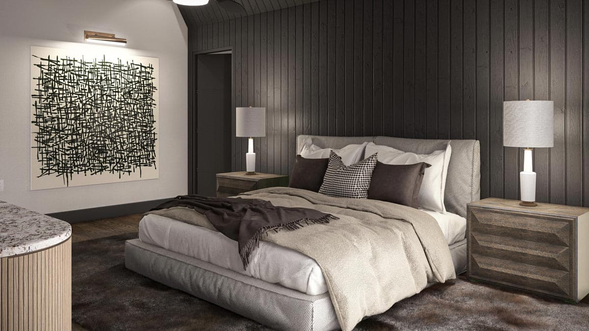 Plan 623354DJ: 3-Bedroom Modern A-Frame House Plan with Master Bedroom Upstairs - 2073 Sq Ft - Image #20 - A-Frame, Mid Century Modern, Mountain