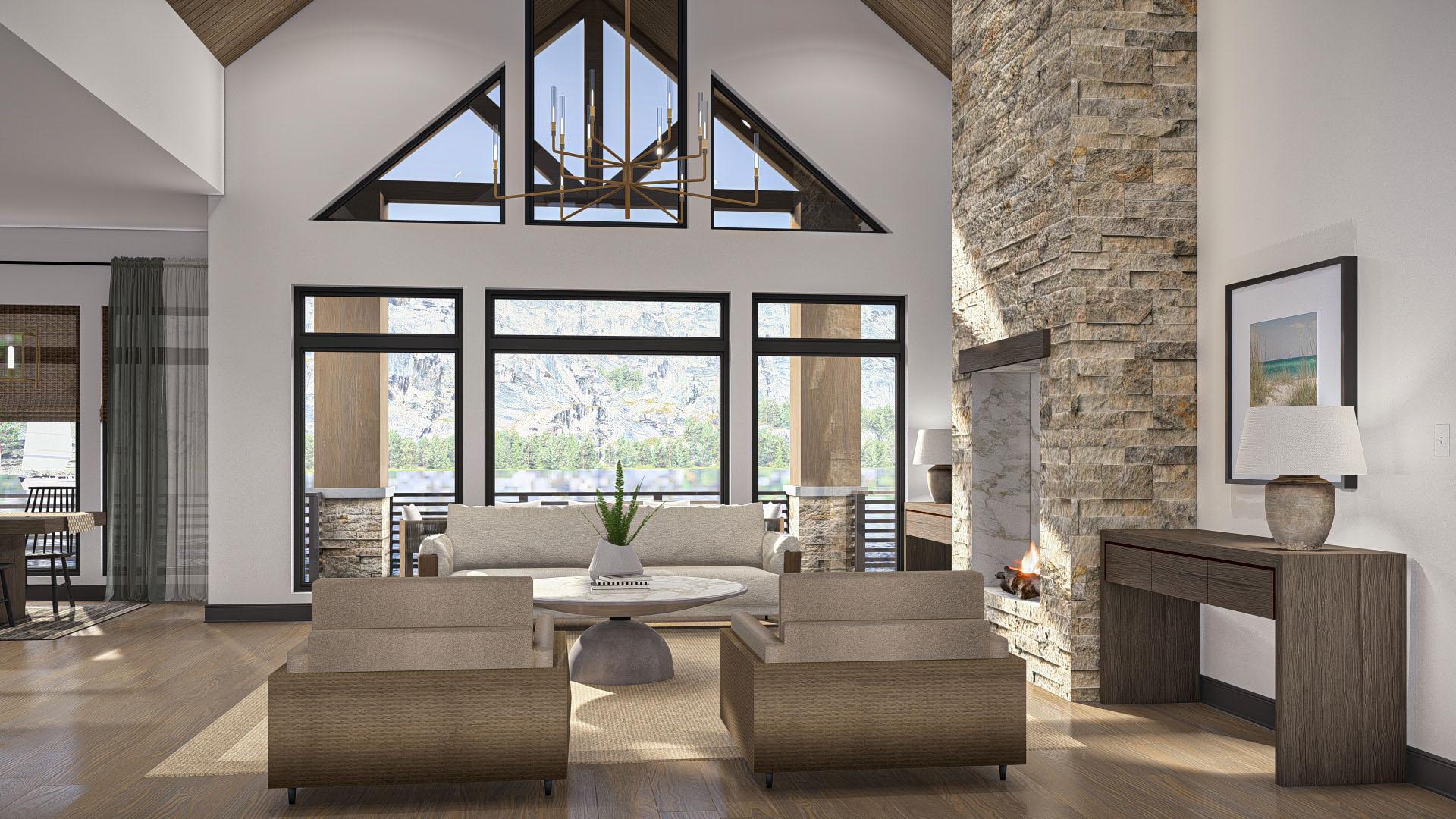 Plan 623355DJ: Lake House Plan with Wrap-Around Deck and Lower Level Expansion - 2148 Sq Ft - Image #16 - Beach, Craftsman, Mountain