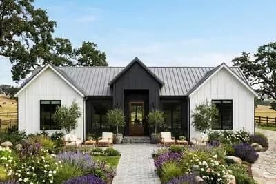 New American Farmhouse with Flex Room and 2- and 3-Car Garage Options - 2250 Sq Ft