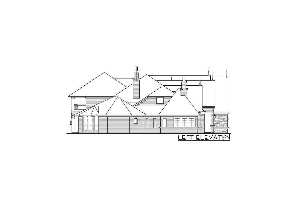Plan 36194TX: Fireplace Study - Image #11 - European, French Country