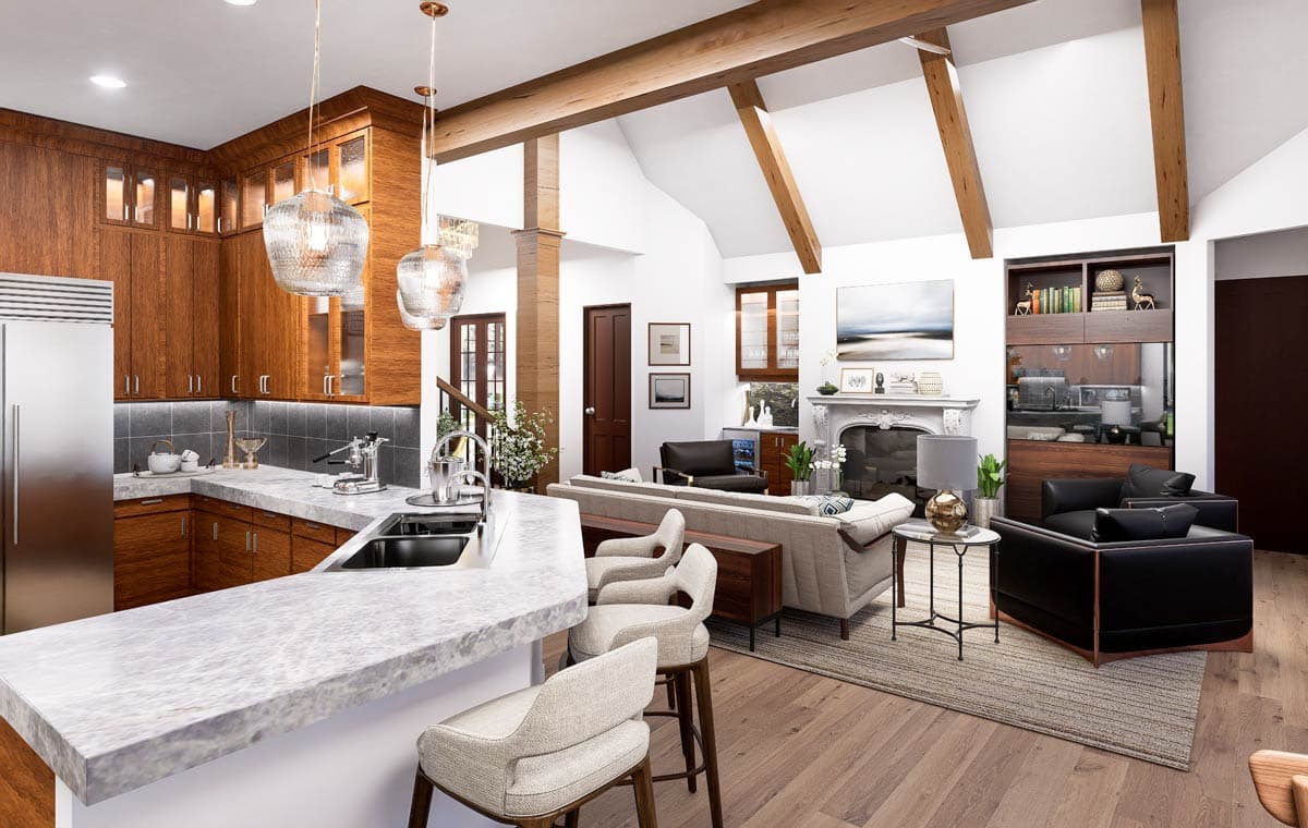 Plan 36204TX: Luxury 3-Bedroom European Traditional House Plan with First-Floor Master - Image #11 - European, Traditional