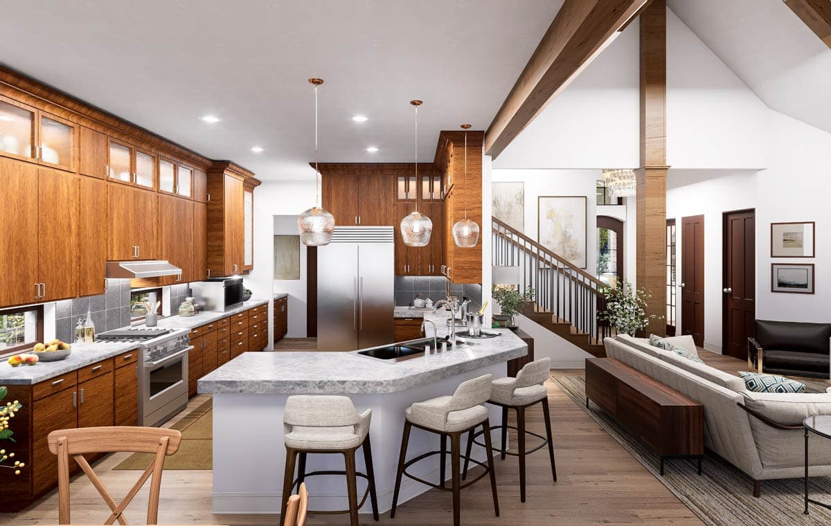 Plan 36204TX: Luxury 3-Bedroom European Traditional House Plan with First-Floor Master - Image #12 - European, Traditional