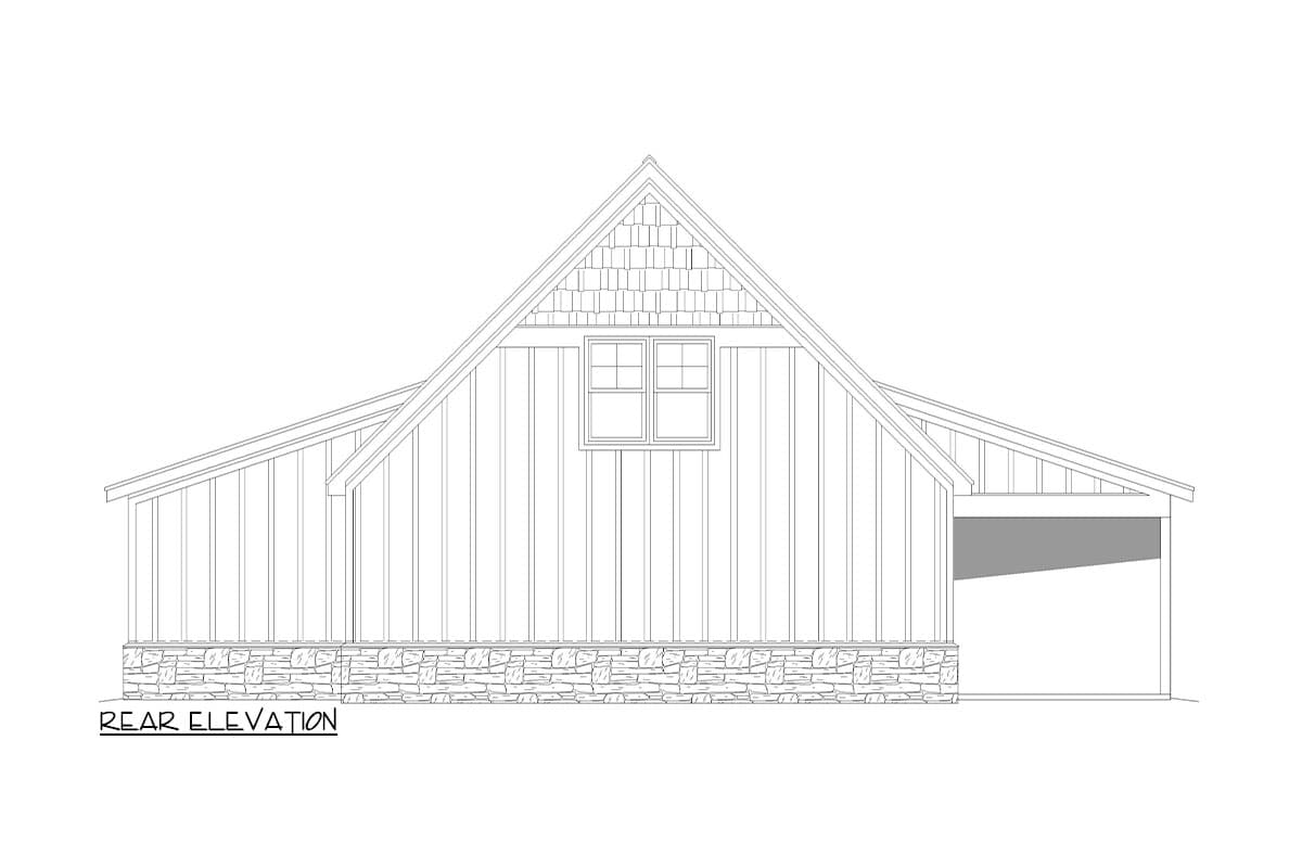 Plan 680324VR: 3-Car Detached Garage with Separate Workshop and a Flex Space Above - Image #4 - Country, Rustic, Traditional