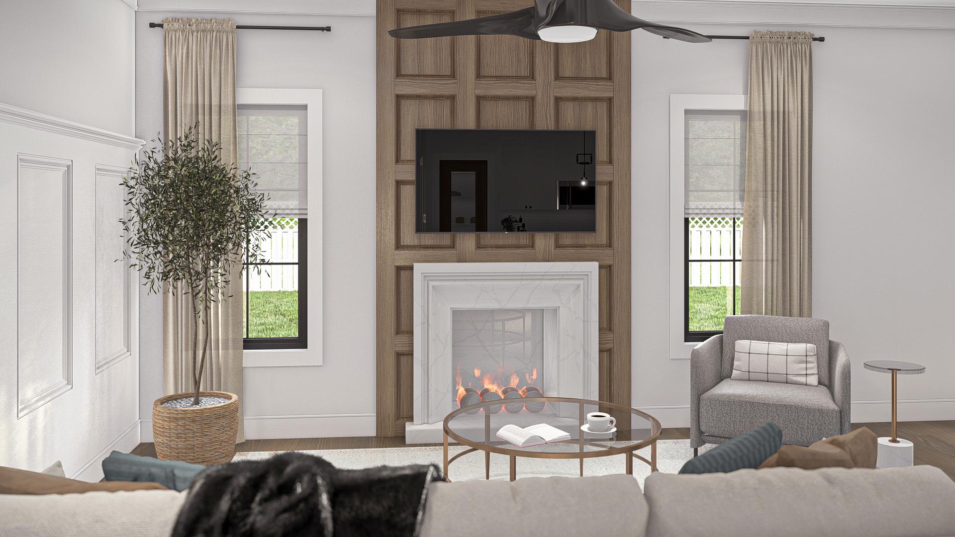 Plan 623356DJ: Craftsman House Plan with 3 Upstairs Bedrooms and 2-Car Garage - 1586Sq Ft - Image #8 - Craftsman, New American