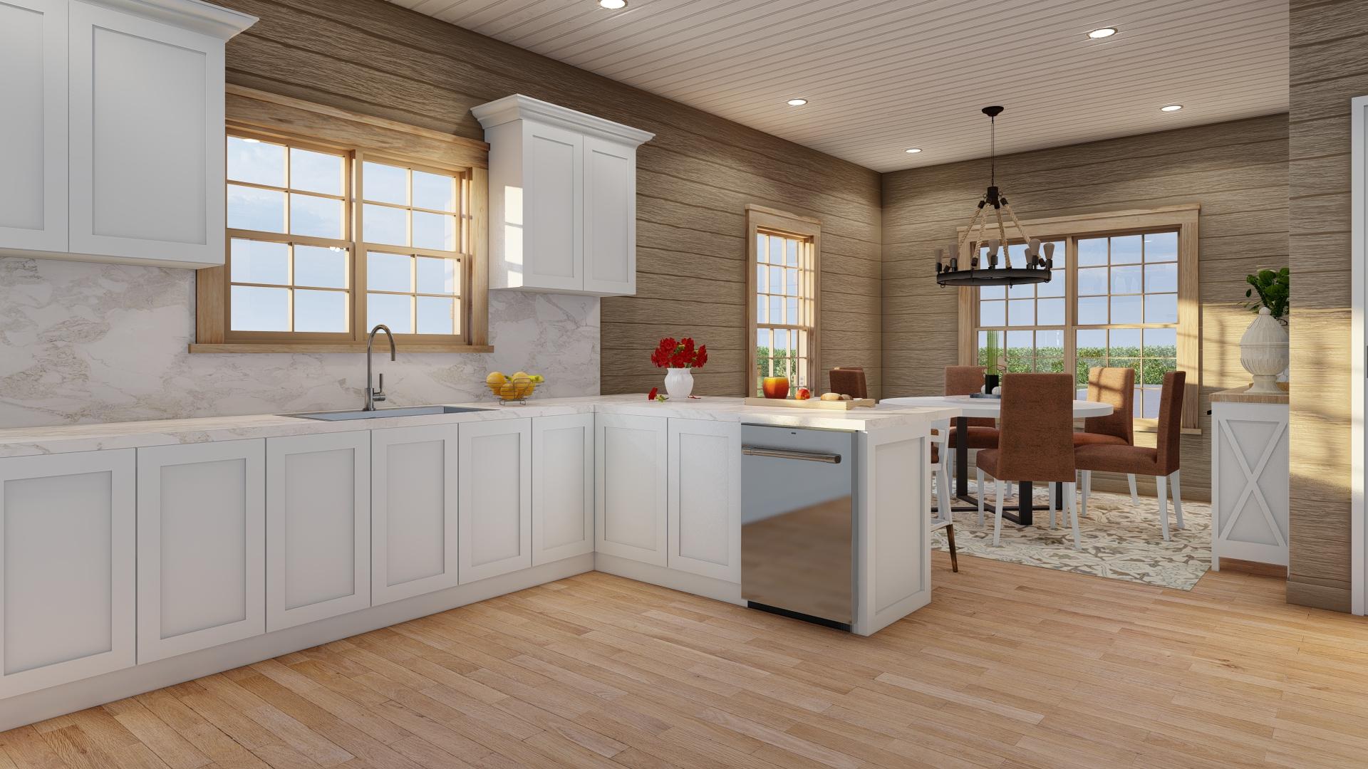 Plan 70884MK: Country Cabin House Plan with Upstairs Bunk Room - 1425 Sq Ft - Image #14 - Cabin, Country, Craftsman, Rustic