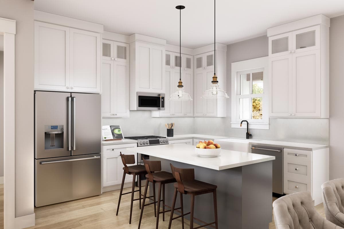 Plan 51962HZ: 3-Bed Hill Country-Style Modern Farmhouse with Two Master Walk-in-Closets - 1795 Square Feet - Image #4 - Country, Craftsman, Hill Country, Modern Farmhouse, New American, Rustic