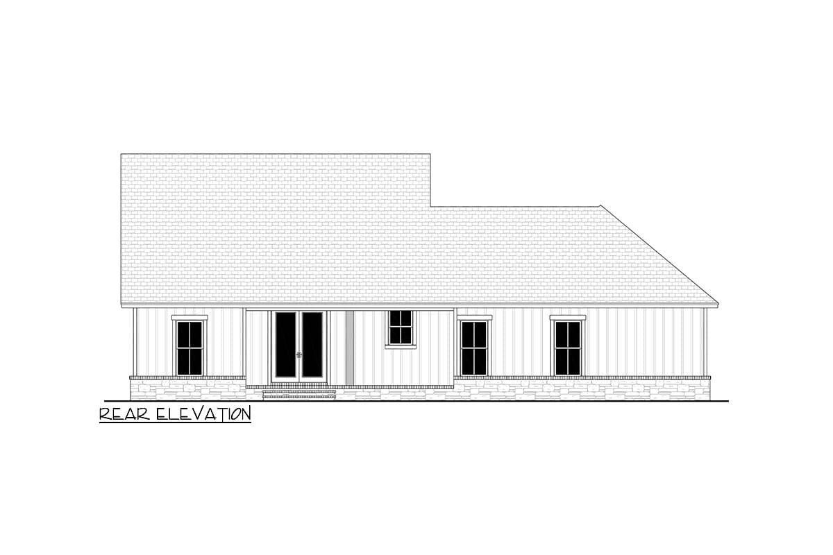 Plan 51962HZ: 3-Bed Hill Country-Style Modern Farmhouse with Two Master Walk-in-Closets - 1795 Square Feet - Image #10 - Country, Craftsman, Hill Country, Modern Farmhouse, New American, Rustic