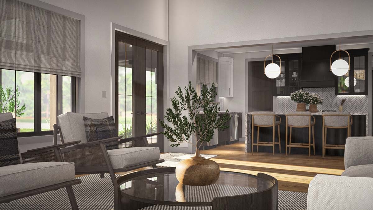 Plan 623357DJ: 2-Story Barndominium-Style Home Plan with Wrap Around Porch - 3292 Sq Ft - Image #5 - Barndominium, Country, Modern Farmhouse, New American