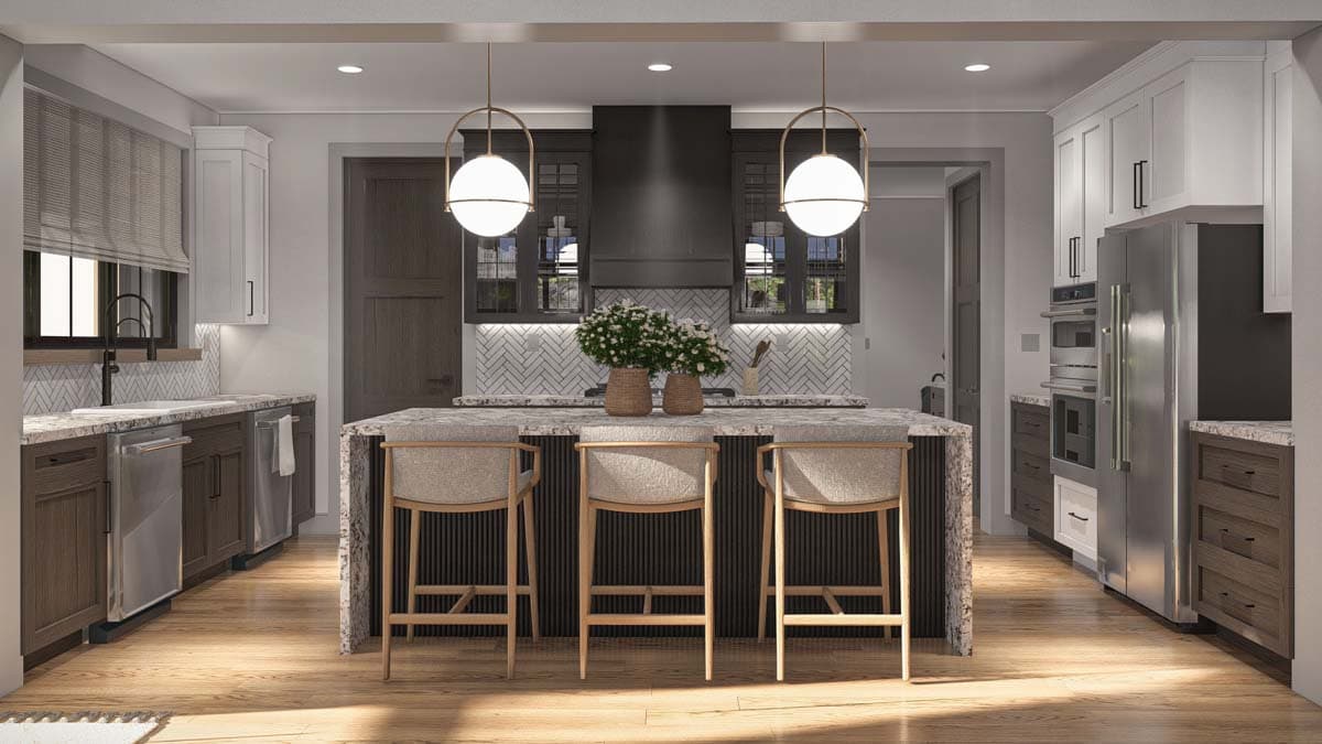 Plan 623357DJ: 2-Story Barndominium-Style Home Plan with Wrap Around Porch - 3292 Sq Ft - Image #6 - Barndominium, Country, Modern Farmhouse, New American