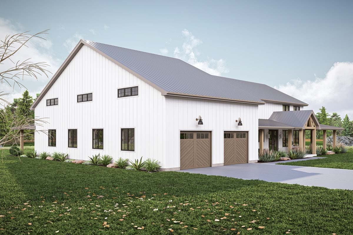 Plan 623357DJ: 2-Story Barndominium-Style Home Plan with Wrap Around Porch - 3292 Sq Ft - Image #19 - Barndominium, Country, Modern Farmhouse, New American