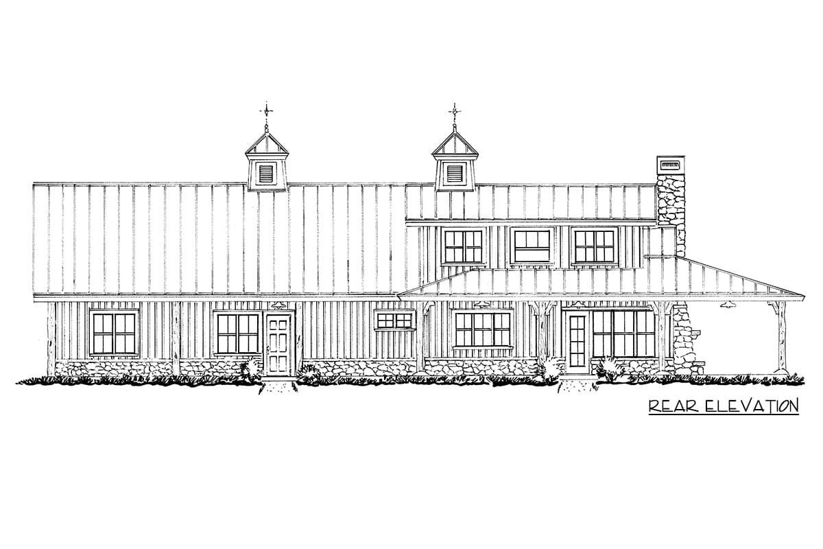 Plan 12977KN: 3-Bedroom Modern Farmhouse Barndominium House Plan with Wrap-Around Porch and 2-Car Garage - Image #5 - Barndominium, Country, Craftsman, Farmhouse, Modern Farmhouse, New American, Traditional