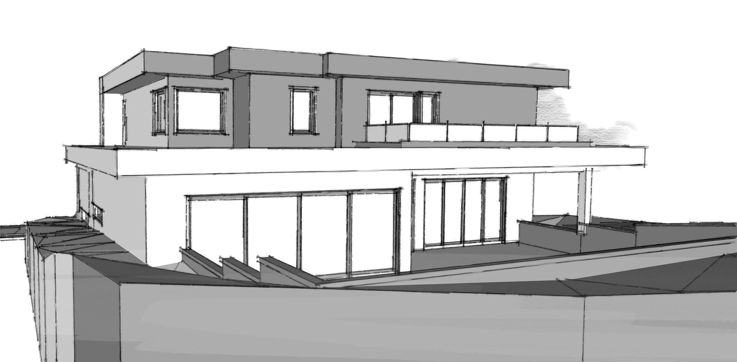 Plan 147007RML: 2-Story Contemporary House Plan with Home Office & Reading Loft - 3470 Sq Ft - Image #11 - Contemporary, Modern, Northwest