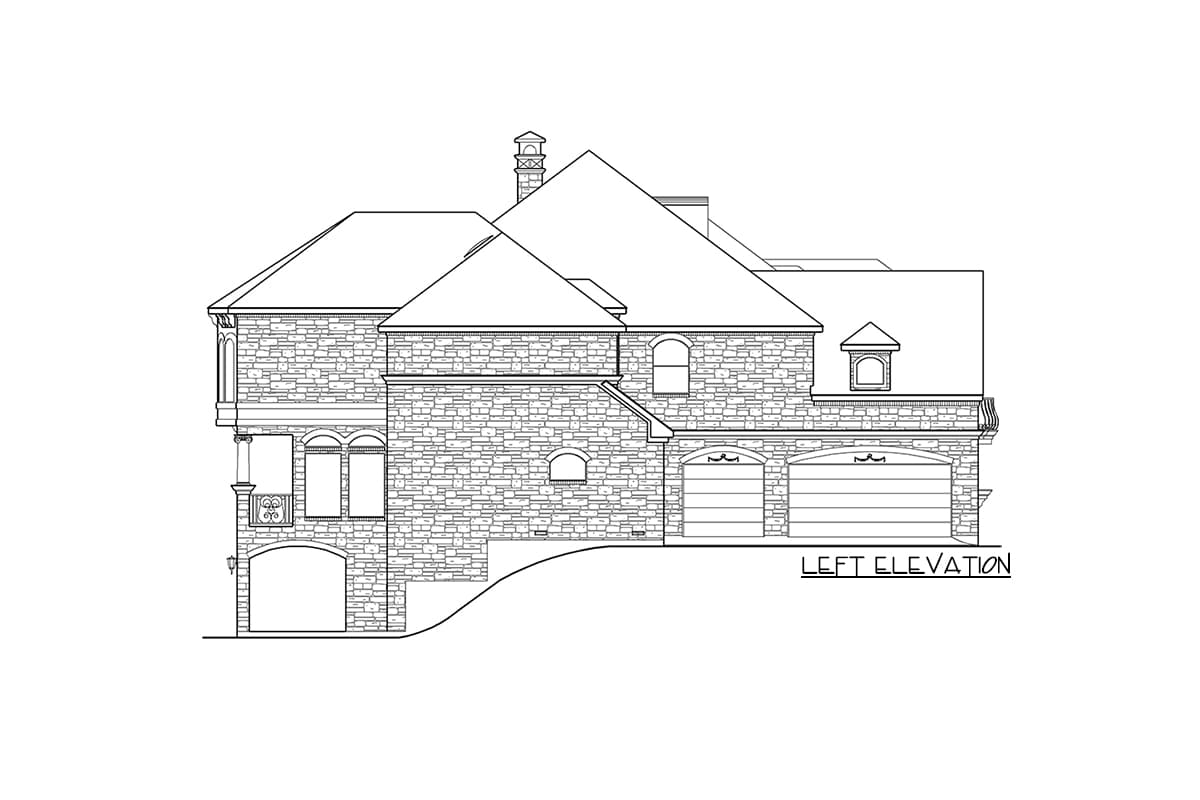 Plan 36213TX: Turreted Stair Greets Guests - Image #38 - European, Tuscan