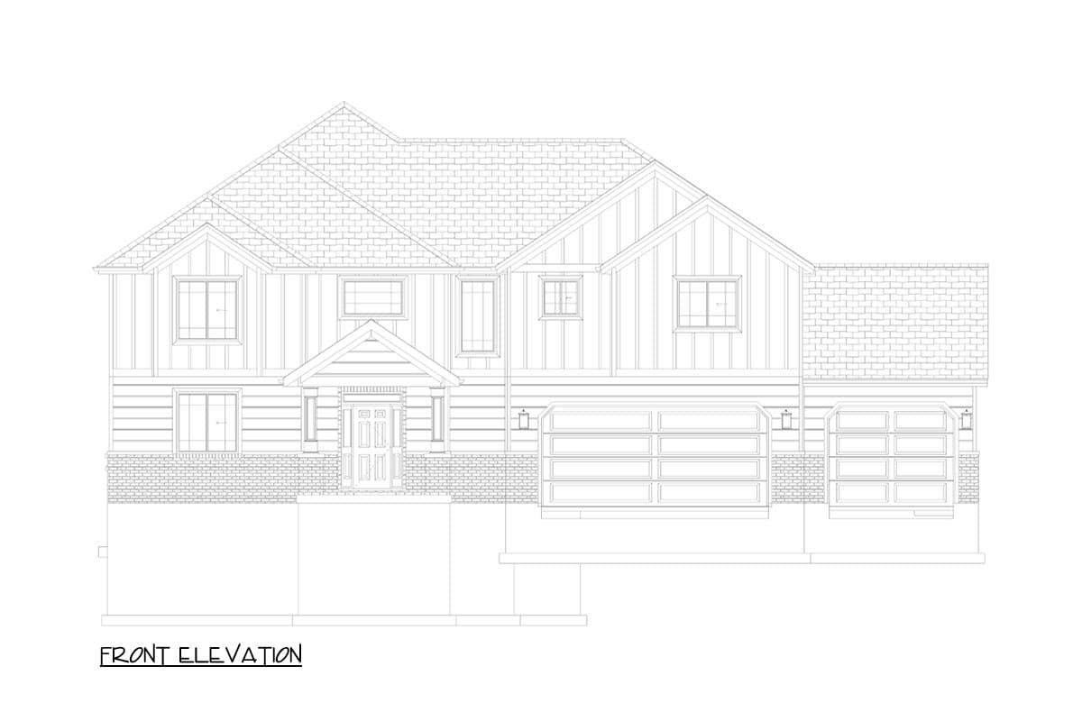 Plan 61502UT: 2 Story Traditional Home Plan with Two Story Great Room and Optional Lower Level - 3136 Sq Ft - Image #22 - Country, Traditional