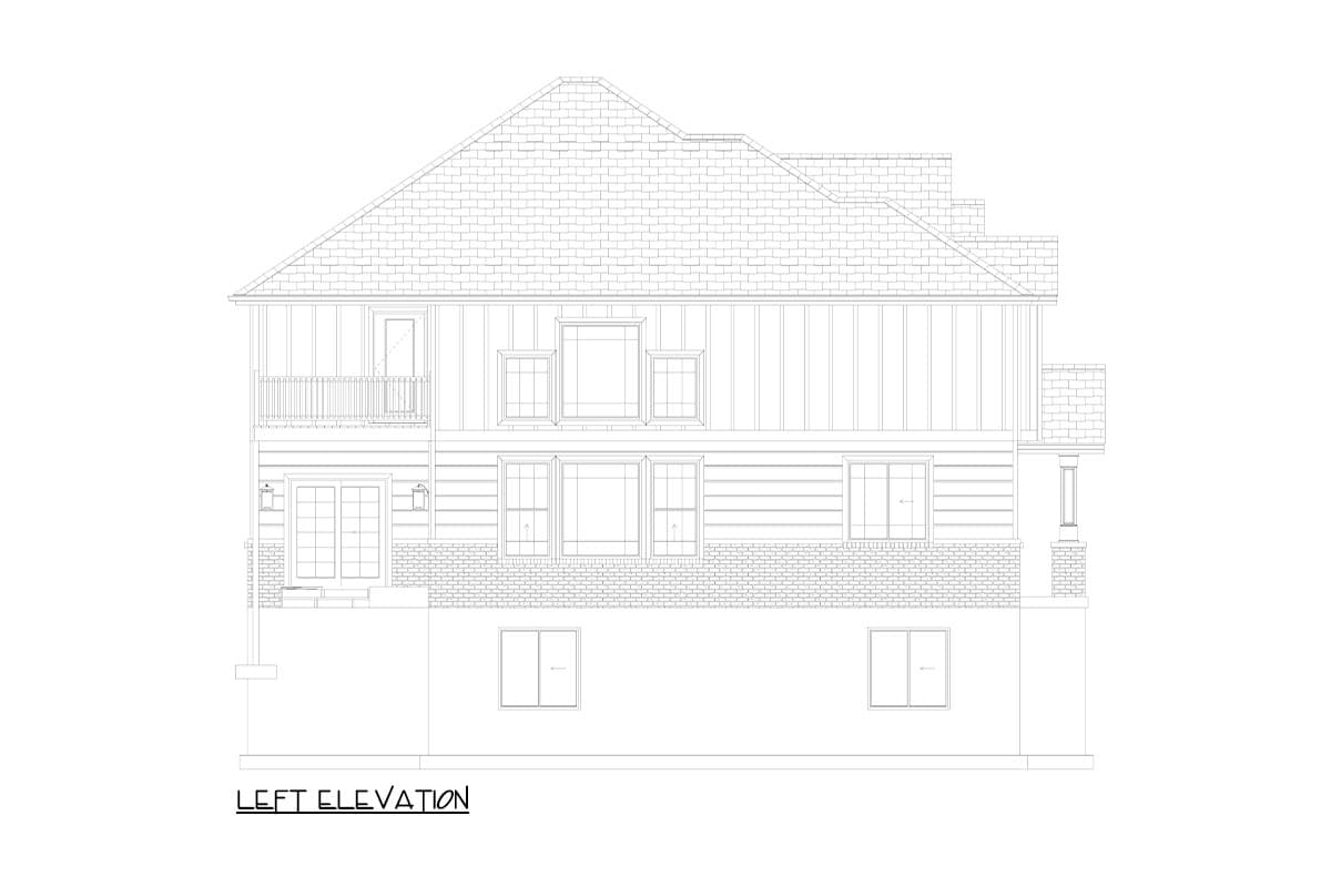 Plan 61502UT: 2 Story Traditional Home Plan with Two Story Great Room and Optional Lower Level - 3136 Sq Ft - Image #23 - Country, Traditional