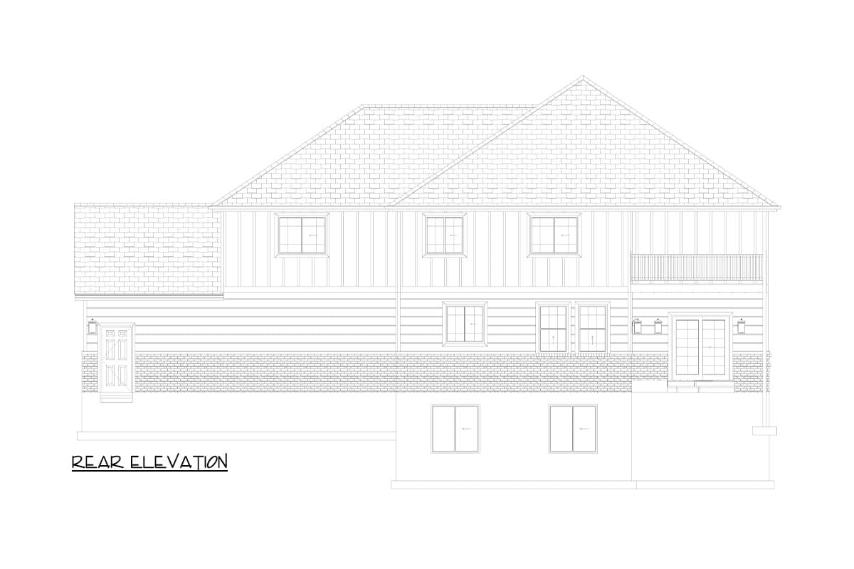 Plan 61502UT: 2 Story Traditional Home Plan with Two Story Great Room and Optional Lower Level - 3136 Sq Ft - Image #24 - Country, Traditional