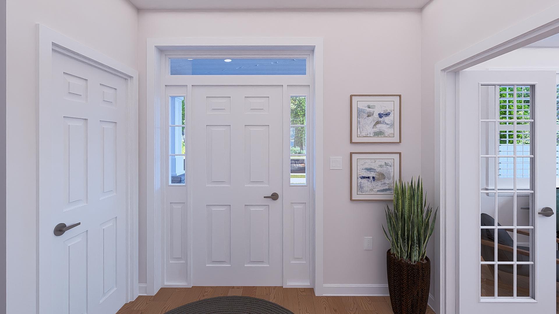 Plan 61502UT: 2 Story Traditional Home Plan with Two Story Great Room and Optional Lower Level - 3136 Sq Ft - Image #7 - Country, Traditional