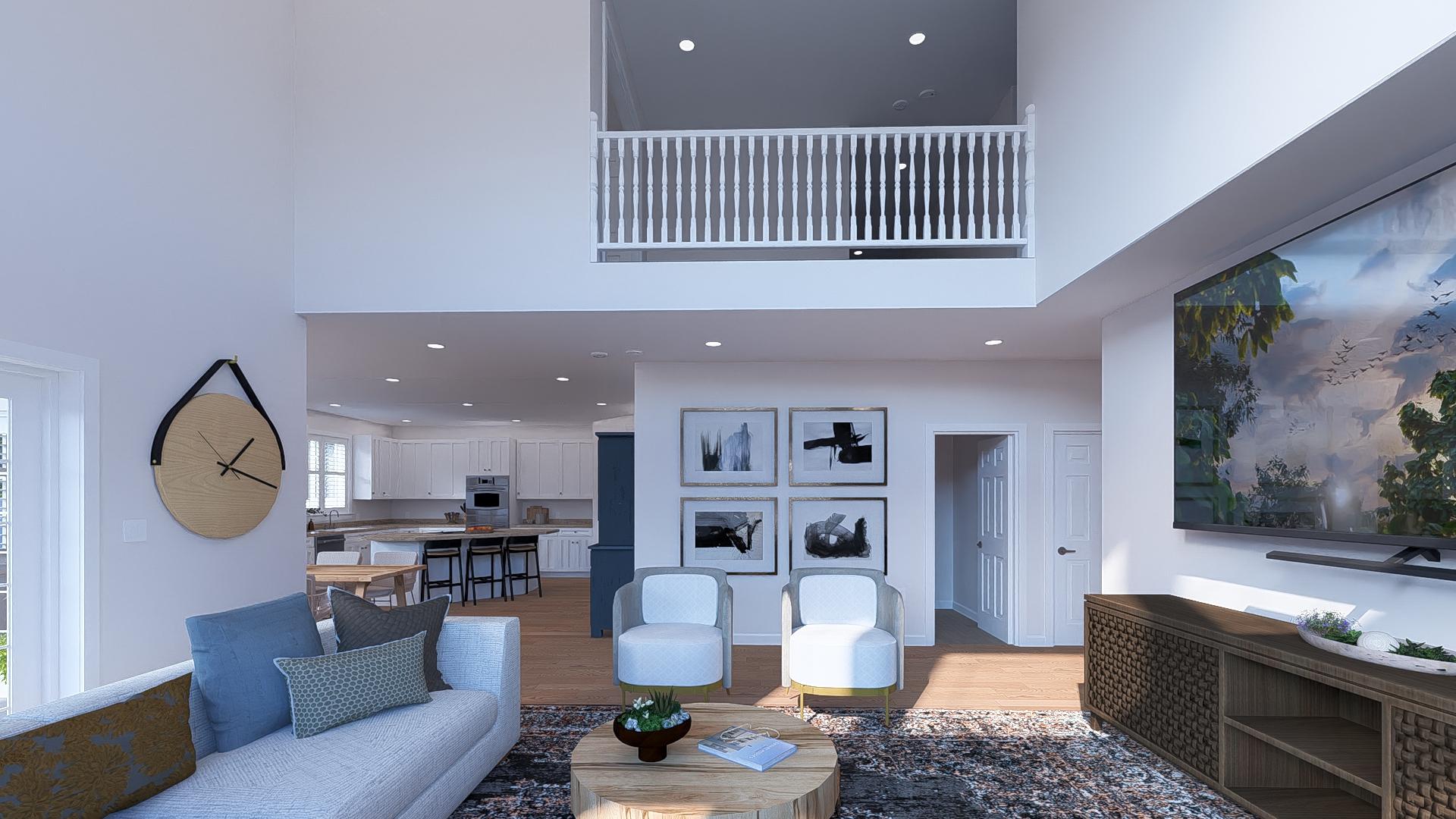 Plan 61502UT: 2 Story Traditional Home Plan with Two Story Great Room and Optional Lower Level - 3136 Sq Ft - Image #13 - Country, Traditional