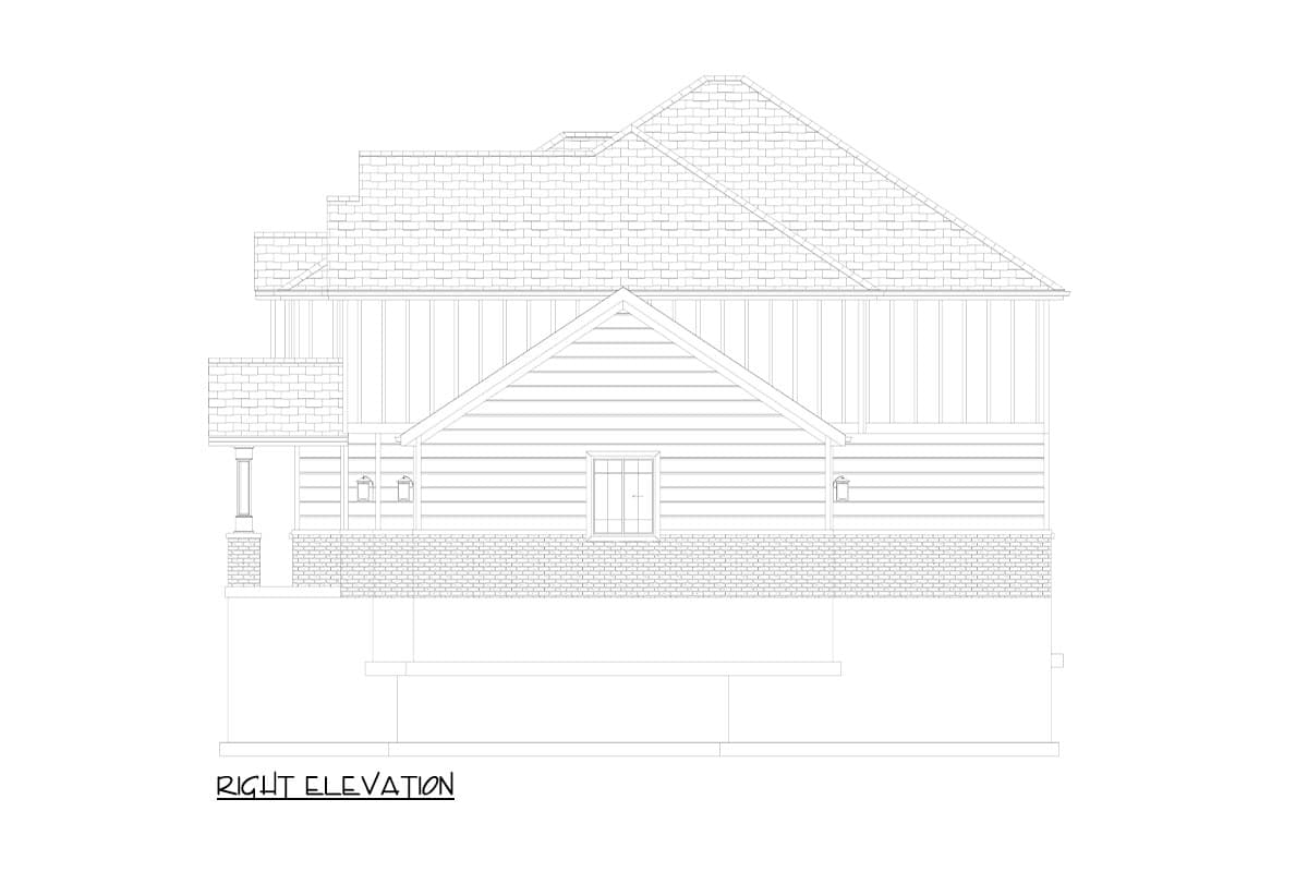 Plan 61502UT: 2 Story Traditional Home Plan with Two Story Great Room and Optional Lower Level - 3136 Sq Ft - Image #25 - Country, Traditional