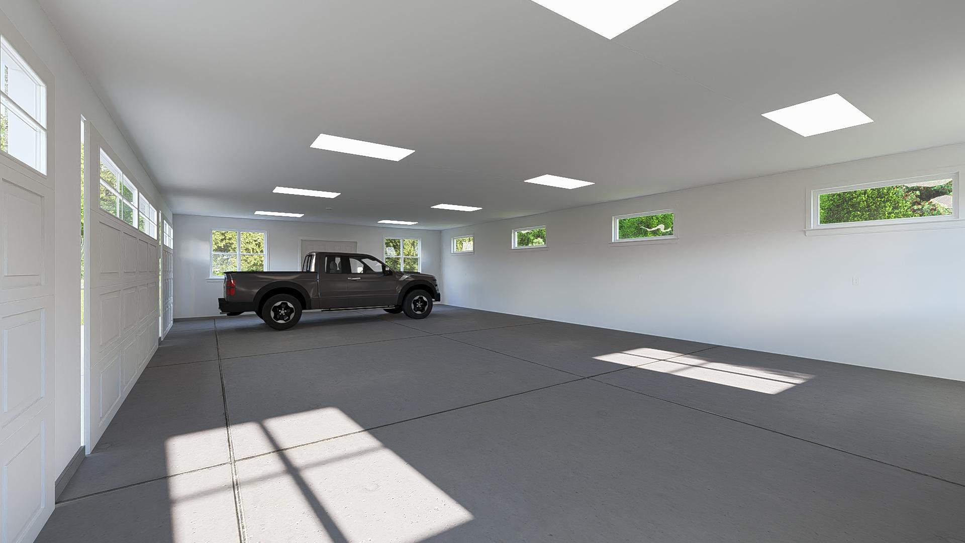 Plan 61503UT: 4-Car Traditional Style Detached Garage Plan - 1500 Sq Ft - Image #6 - Traditional