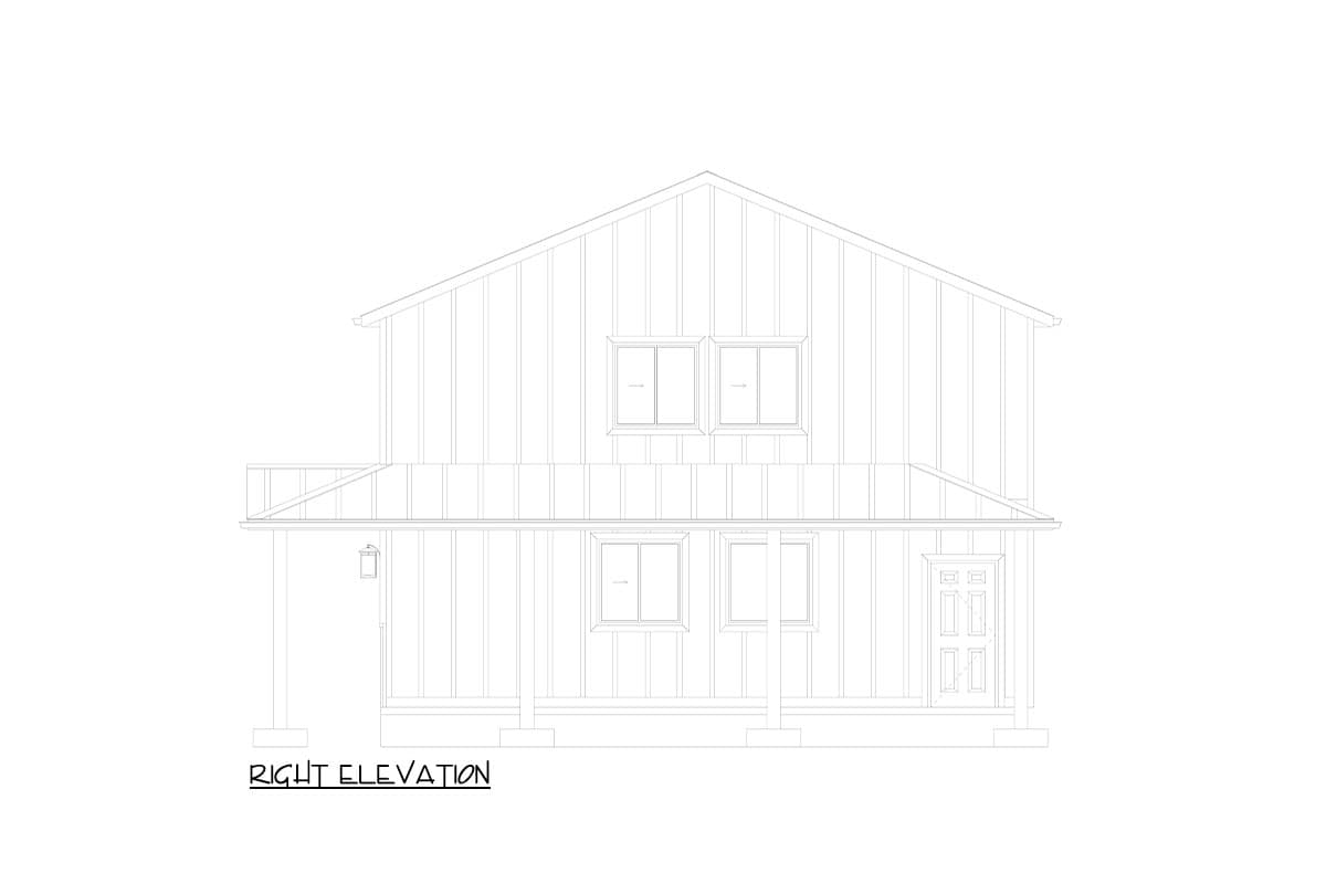 Plan 61504UT: 2 Bed Barndominium-style Home Plan with Oversized Workshop - 1488 Sq Ft - Image #14 - Barndominium, Country, New American