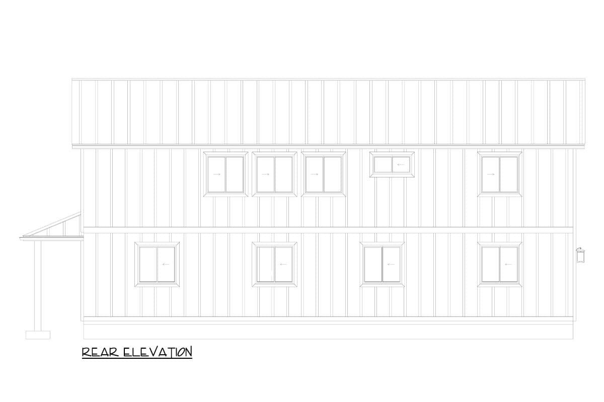 Plan 61504UT: 2 Bed Barndominium-style Home Plan with Oversized Workshop - 1488 Sq Ft - Image #13 - Barndominium, Country, New American