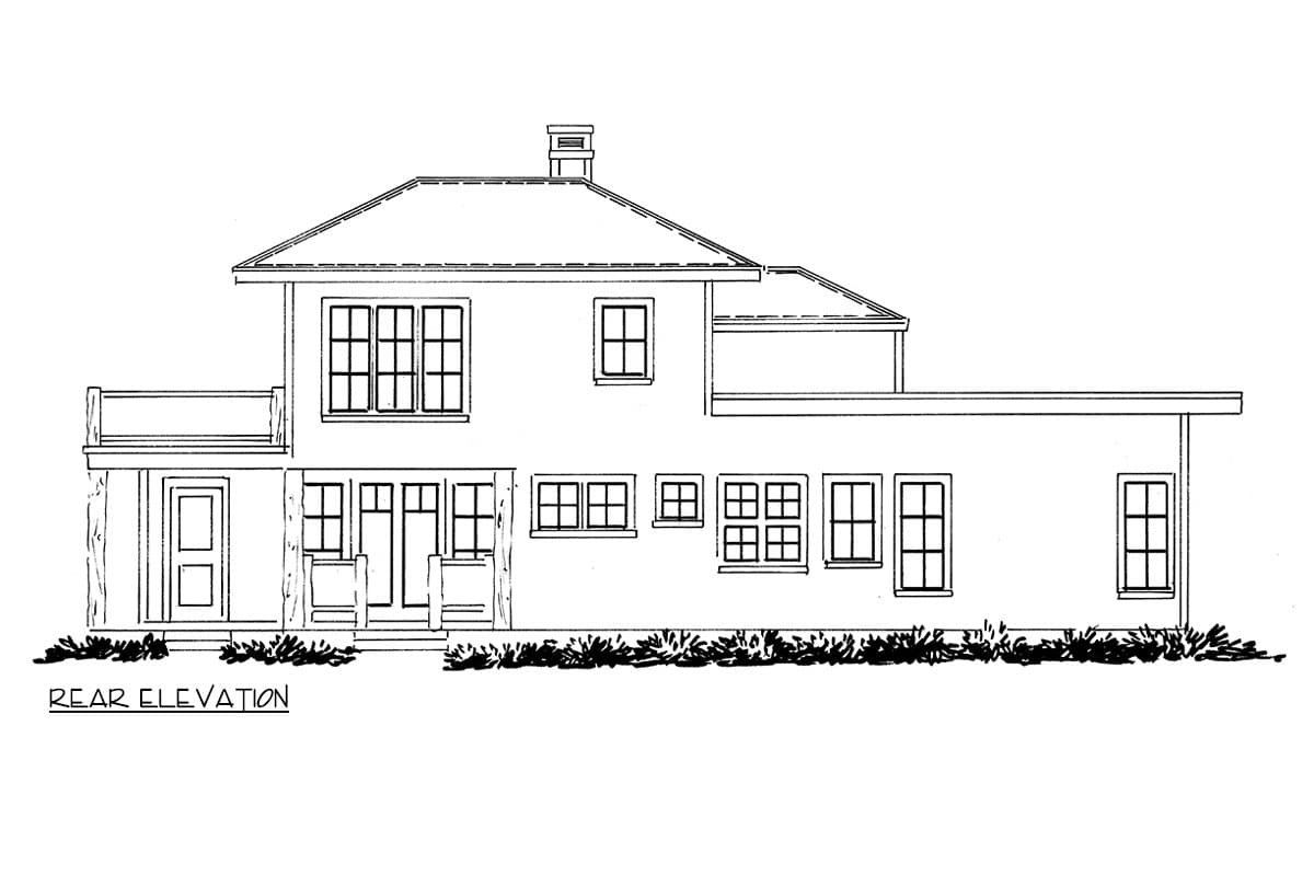 Plan 12980KN: Contemporary Northwest Style House Plan with Home Office and 2 Car Garage - 2706 Sq Ft - Image #6 - Contemporary, Modern, Northwest, Prairie