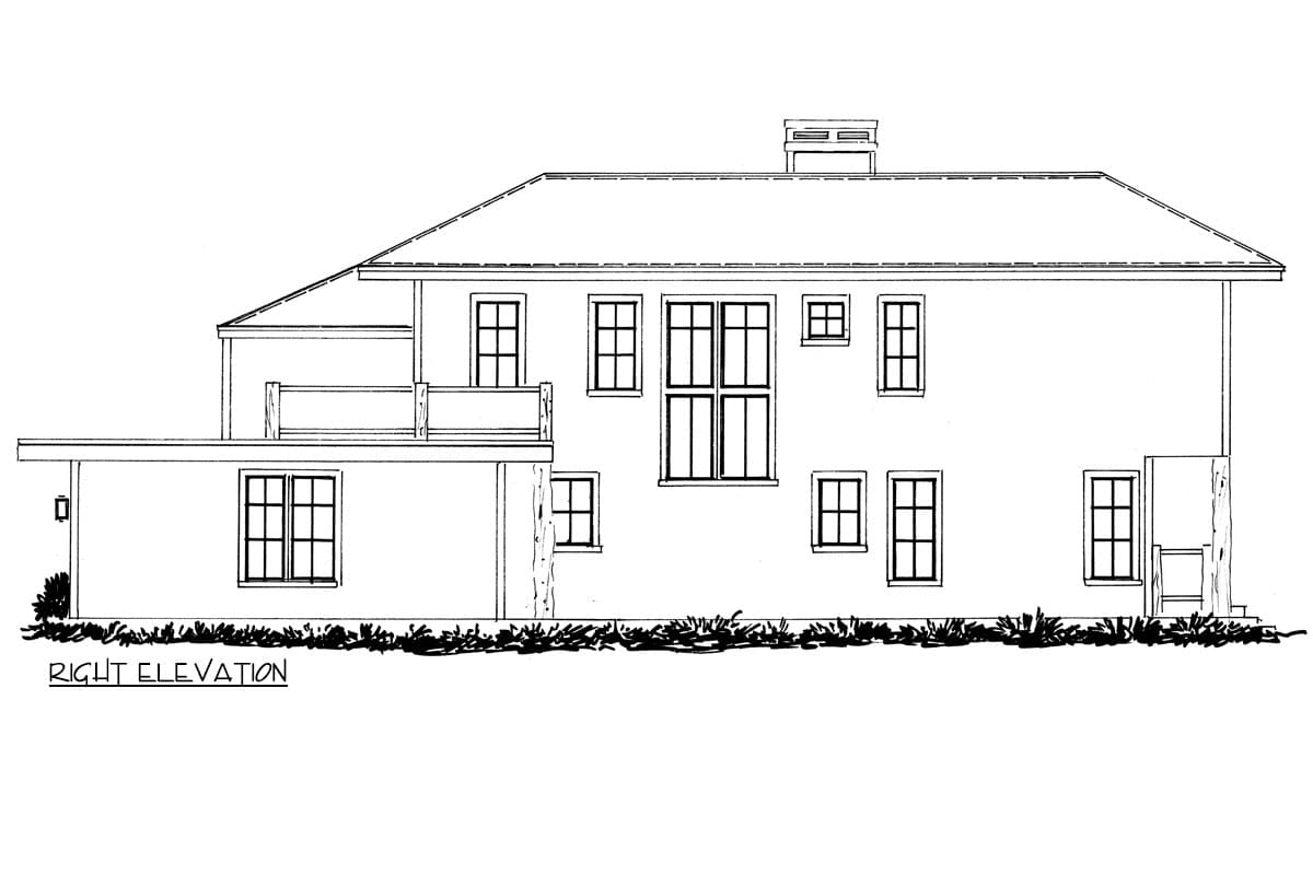 Plan 12980KN: Contemporary Northwest Style House Plan with Home Office and 2 Car Garage - 2706 Sq Ft - Image #7 - Contemporary, Modern, Northwest, Prairie