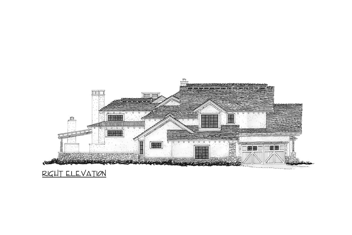 Plan 12981KN: Two-Story Home Plan with Hearth Room and a Home Office Above - 3578 Sq Ft - Image #5 - Craftsman, Mountain