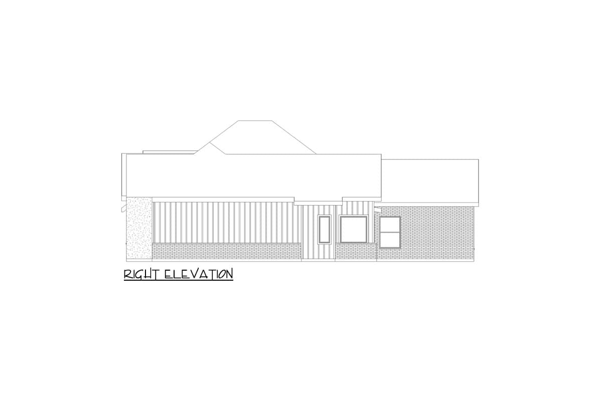 Plan 36701TX: 4-Bed Scandinavian Ranch House Plan with Open-Concept Floor Plan - 3517 Sq Ft - Image #9 - Contemporary, Mid Century Modern, Modern, Ranch