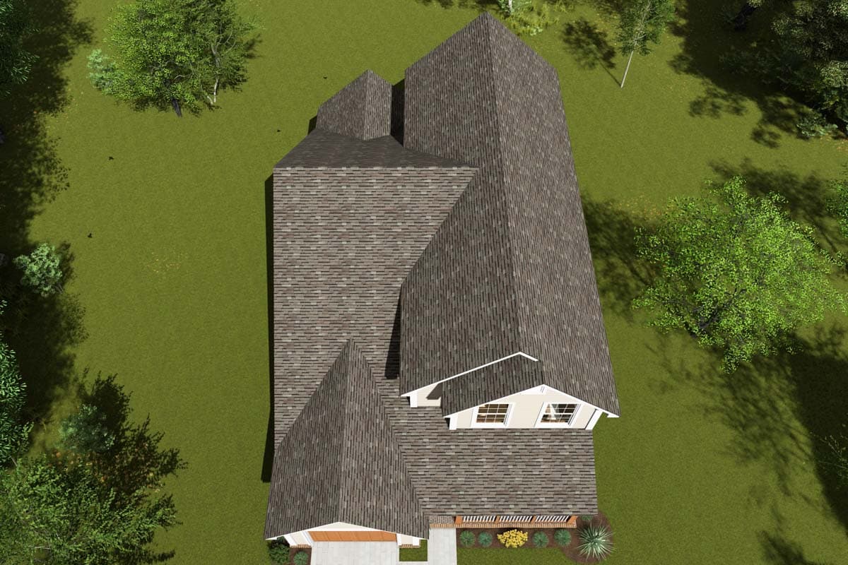 Plan 52351WM: 2-Story Traditional Home Plan with Main Level Master and Game Room - 2020 Sq Ft - Image #7 - Country, Traditional