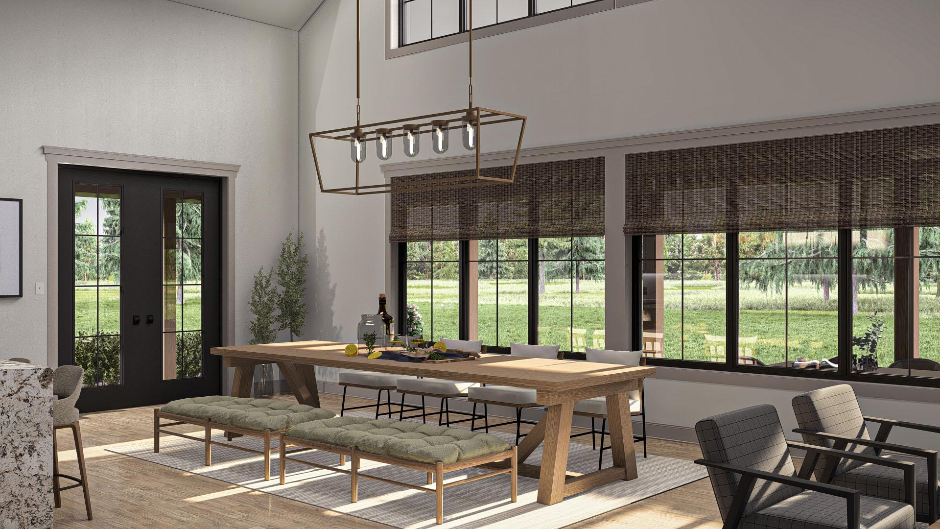 Plan 623361DJ: 3-Bed Barndominium-style House Plan with Wrap Around Porch and Loft Above - 3176 Sq Ft - Image #8 - Barndominium, Country, Modern Farmhouse, New American