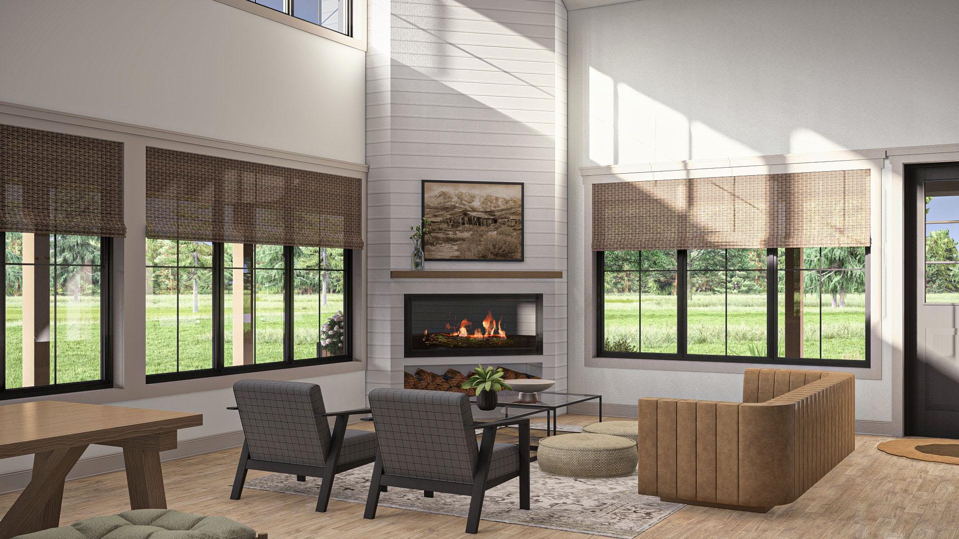 Plan 623361DJ: 3-Bed Barndominium-style House Plan with Wrap Around Porch and Loft Above - 3176 Sq Ft - Image #11 - Barndominium, Country, Modern Farmhouse, New American