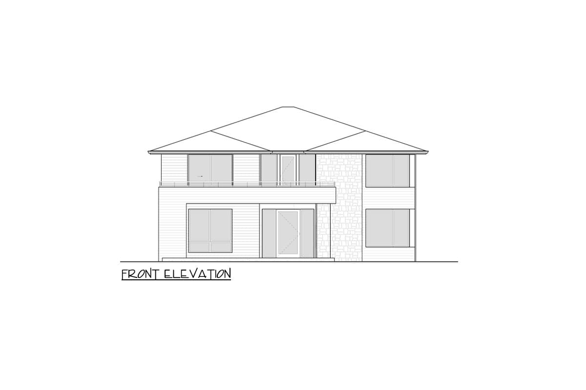 Plan 666267RAF: Two-Story Contemporary Northwest House Plan with Upstairs Apartment - 5599 Sq Ft - Image #4 - Contemporary, Modern, Northwest