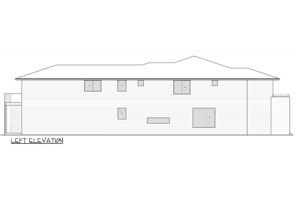 Plan 666267RAF: Two-Story Contemporary Northwest House Plan with Upstairs Apartment - 5599 Sq Ft - Image #5 - Contemporary, Modern, Northwest